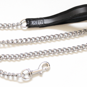 Black suede edged leash