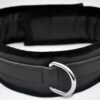 Padded leather collar with suede edging - Image 6