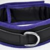 Padded leather collar with suede edging - Image 8