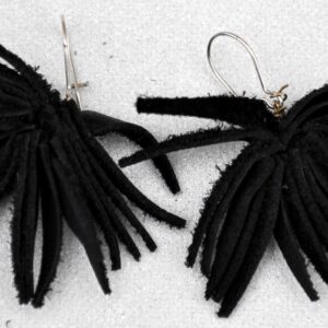 Handmade leather earrings