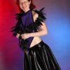 Black leather boa - Image 2