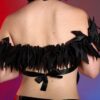 Black leather boa - Image 3