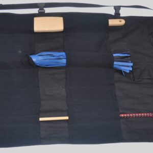 Completely customised BDSM kit bag for floggers, canes, etc.