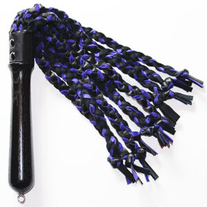 Braided leather flogger