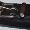 Padded leather collar with suede edging - Image 9