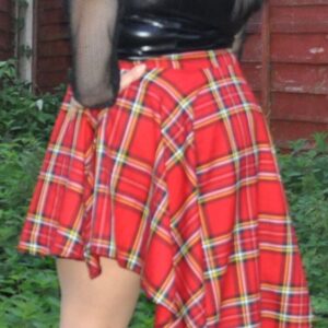 Burlesque style tartan skirt