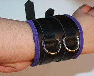 Wide cuff arm binder with bondage mitts