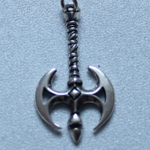 Silver axe pendant