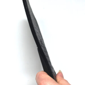 Black leather round paddle