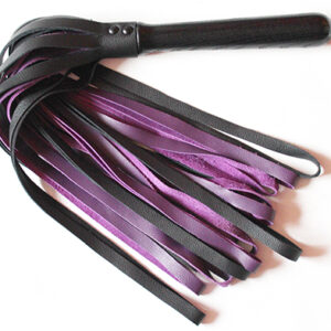 Looped leather flogger