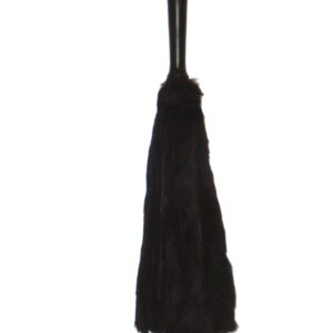 Fur flogger on black oak