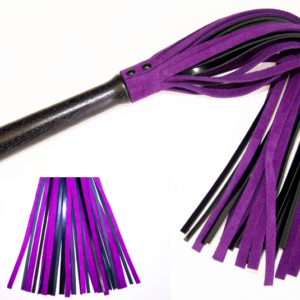 Suede hidden bite flogger