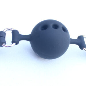 Silicone lockable ball gag