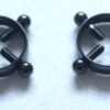 Black adjustable circle nipple clamps - Image 2