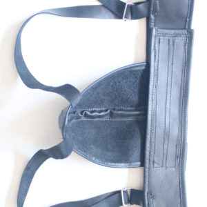 Luxury leather jock strap with black trim