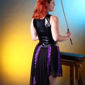 Purple trim burlesque skirt