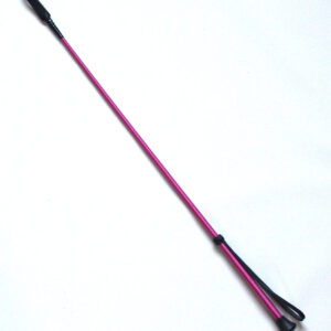 Classic pink leather riding crop