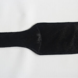 Black leather and hair on hide paddle