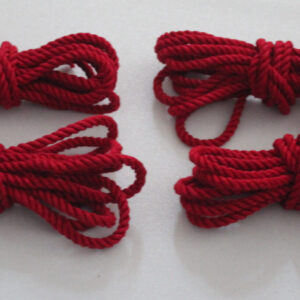 Dyed hemp rope 8m 4 bundles, choose your colour