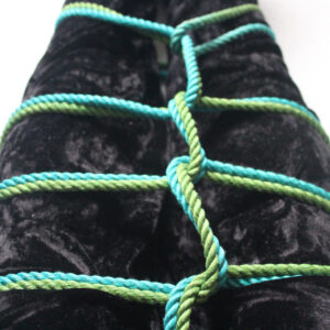 Two tone green and turquoise rope