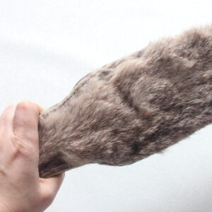 Fur and leather long paddle