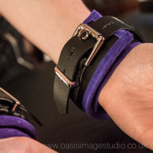 Padded wrist restraint – purple