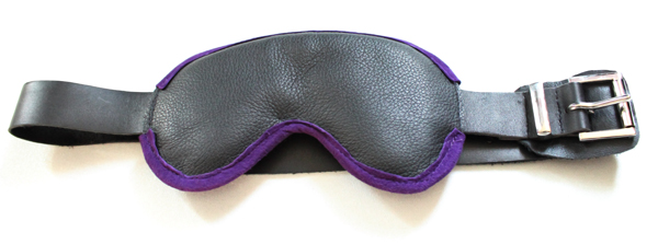 Luxury suede edged blindfold