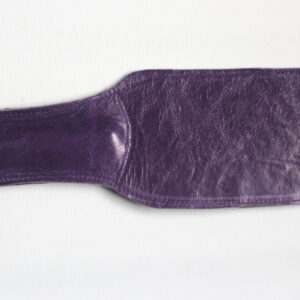 Purple and black leather paddle