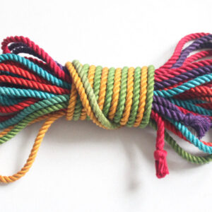 Rainbow hemp rope – choose your length