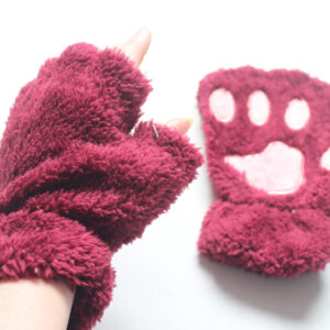 Red paw gloves