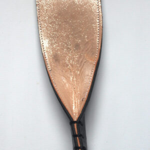 Black and sparkle leather strap paddle