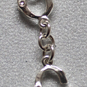 Sterling silver handcuff pendant