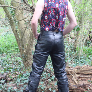 Leatherette waistcoat