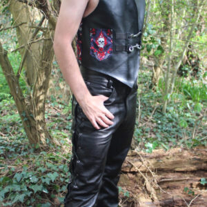 Leatherette waistcoat