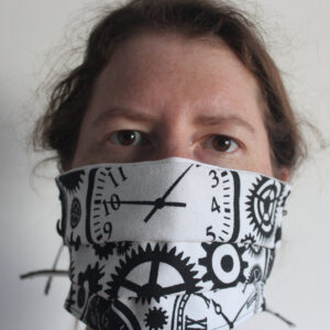 Steampunk cotton face mask
