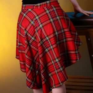 Burlesque style tartan skirt