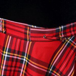 Red tartan skirt