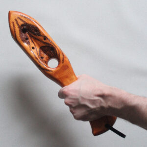 Thuddy tribal wooden paddle