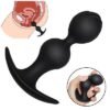 Double bobble spanking anal plug with internal ball - Image 2