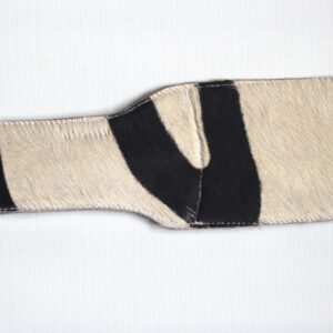 Snakeprint leather and zebra print paddle