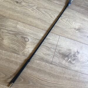 Classic black leather riding crop