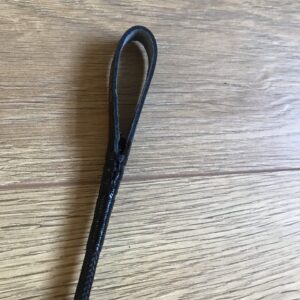 Classic black leather riding crop