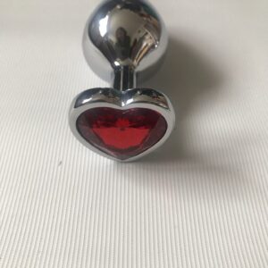 Red heart butt plug, 3 sizes