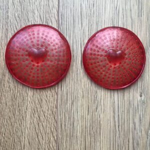 Red heart bra or pants spiky insert