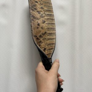 Leather rolled handle paddle