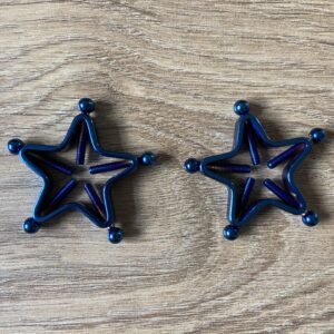 Star nipple clamp Blue