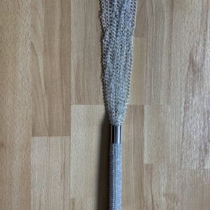 Silver sparkle flogger