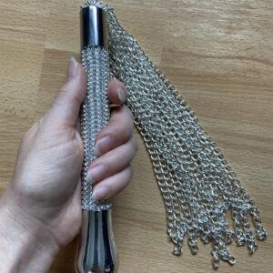 Silver sparkle flogger