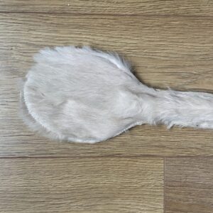 Fur and snakeprint round paddle