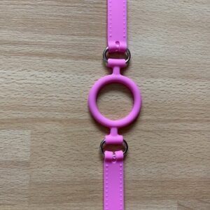 Pink silicone ring gag